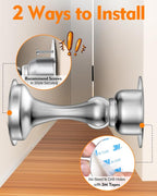 Door Stoppers Magnetic Door Catch, Stainless Steel Magnetic Door Stop 2 Pack - Image 5