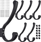 Coat Hooks for Wall, Heavy Duty Large Wall Hooks for Hanging Wall Mounted Metal by Latomex