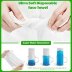 Disposable Face Towels 100 Count, Biodegradable Facial Towels - Image 7
