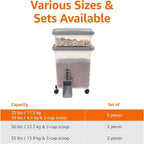 Amazon Basics 3-Piece Airtight Pet Food Storage Container Combo - Image 4