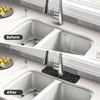 Black And White Moon Star Kitchen Sink Splash Guard Faucet Mat Super Absorbent - Image 4