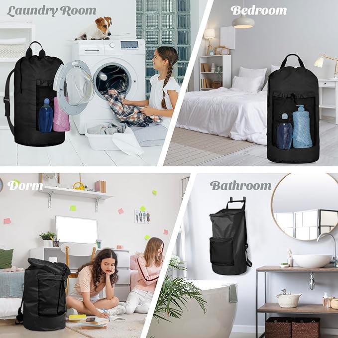 Laundry Bag Backpack Large Travel Laundry Backpack - Image 6
