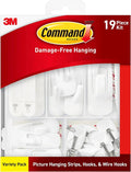 Command Variety Pack, Including 10 Pairs of Picture Hanging Strips, 6 Wire by Command