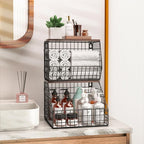 Fruit and Vegetable storage, 2 Set Wall Mounted Wire Baskets, Fruit Basket - Image 6