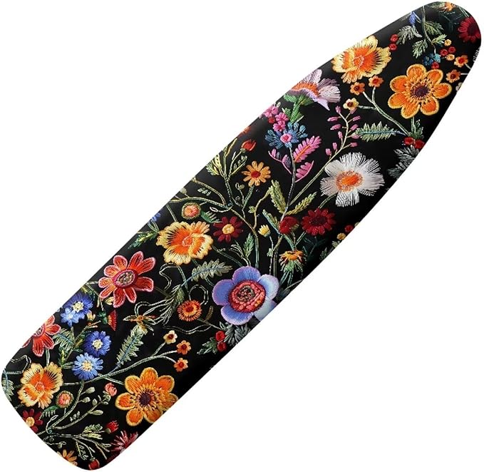 Colorful Flower Ironing Board Cover, Standard Size 15x54 Inch by Vanideaoty