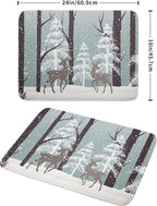 Winter Wildlife Deer Dish Drying Mat - Image 2