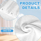 36 Pack 100% Cotton Wash Cloth, 12x12 Inch Highly Absorbent and Soft Feel - Image 3