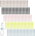 Oligei 100 Pcs Silicone Cable Ties, Cable Ties Reusable, High Elasticity Cord by Oligei