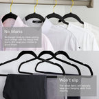 MIZGI Premium Velvet Hangers Pack 30 Pcs Heavyduty - Image 2