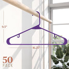 Plastic Hangers 50 Pack Purple - Image 2