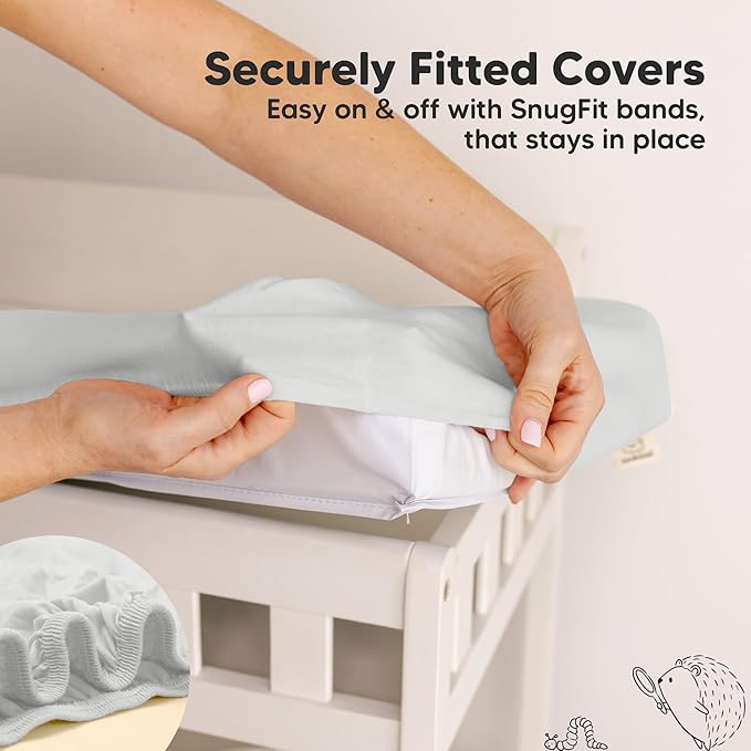 2-Pack Baby Changing Pad Cover for Girl, Boy - Image 5
