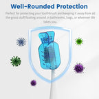 Toothbrush Covers Caps, Clip-On Toothbrush Protector - Image 7
