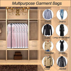Garment Bags for Hanging Clothes 24'' x 40'' suit bags for closet storage - Image 5
