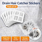 Disposable Shower Drain Hair Catcher Stickers – Waterproof Mesh Covers - Image 4