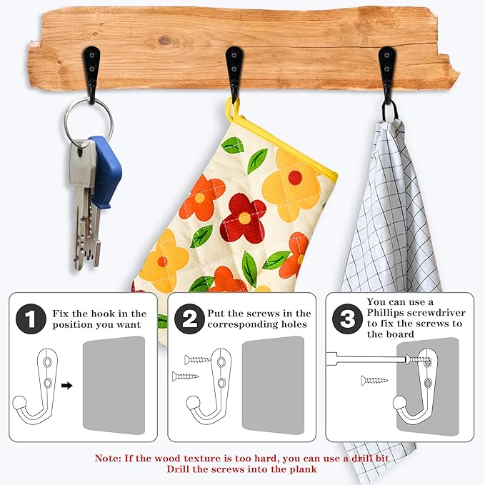 Coat Hooks-80 Pack Farmhouse Hooks - Image 4