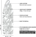 Ironing Board Cover and Pad Standard Size 15" x 54", 3 Pairs of Hook and Loop - Image 2