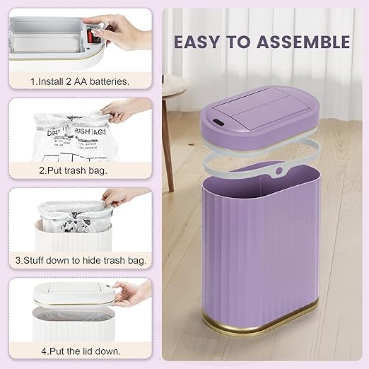 ELPHECO Bathroom Trash Can - Image 5