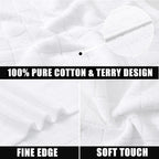 Mordimy 100% Cotton Terry Cloth Dish Cloths, Soft and Absorbent Checkered Dish - Image 2