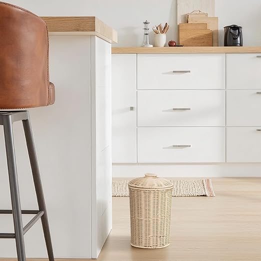 GRANNY SAYS Wicker Small Bathroom Trash Can - Image 7