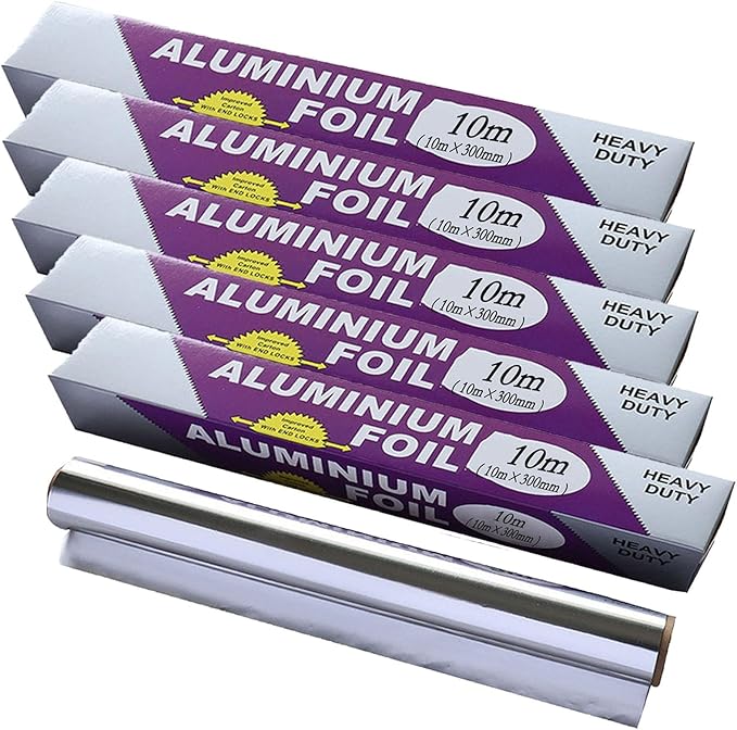 5-Pack Heavy Duty Grilling Aluminum Foil ， Baking Foil Paper, Sheets by Unknown