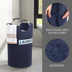 ZERO JET LAG 82L Large Laundry Basket Collapsible Fabric Hamper Tall Foldable - Image 4