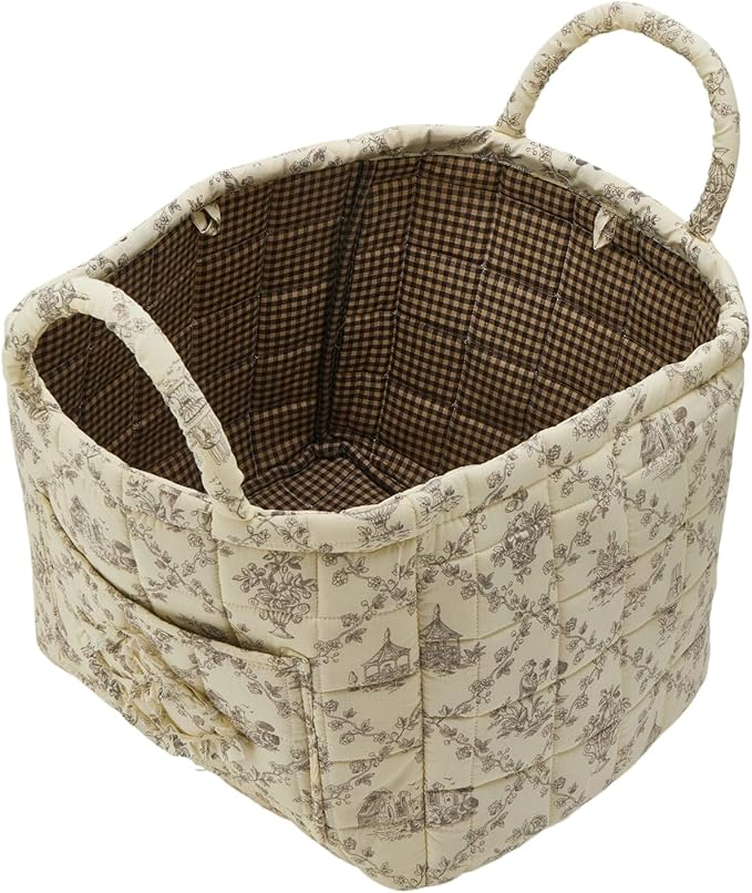 Quilted Fabric Storage Basket - Image 4