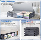 Under Bed Storage Containers, 6 Pack Blanket Storage Bags, Collapsible Storage - Image 4
