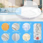 Door Stoppers for Wall, Door Knob Wall Protector 2", Self Adhesive Door Bumpers - Image 4