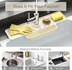 Silicone Faucet Mat with Sponge Holder, Sink Splash Guard, Faucet Draining Mat - Image 7