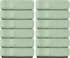 White Classic Luxury Cotton Washcloths 13x13 Inch - Image 2
