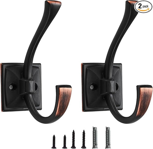 2 Pack Decorative Heavy Duty Towel Hooks by CABDM