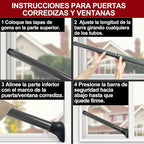 AceMining Upgraded Door Security Bar & Sliding Patio Bar, Heavy Duty Stoppers - Image 9