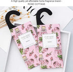ROSE COTTAGE Large 12 Packs Rose Hanging Closet Deodorizer Air Freshener Long - Image 8