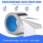 Romeda Aluminum Foil Tape, 3 inch x 65 Feet, Insulation Adhesive Metal High - Image 6