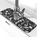 Faucet Draining Mat For Kitchen Sink, Wildflowers Plants Diatom Mud Absorbent by indokyeyqaz