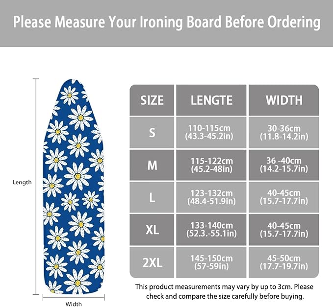 Ironing Board Covers, Standard Ironing Board Cover, Floral Ironing Board Cover - Image 5