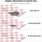 16" x 24" Checkered Dish Drying Mat - Image 5