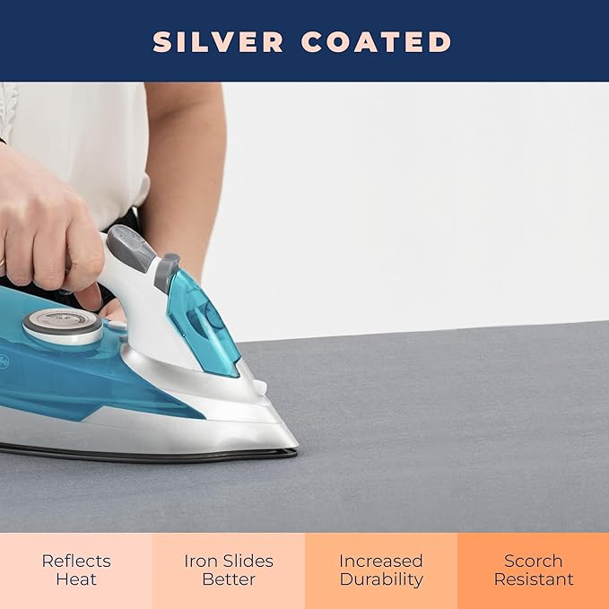 Ironing Board Cover and Pad Extra Thick Heavy Duty Padded 4 Layers, Non Stick - Image 4