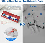 Wider Aluminum Toothbrush Travel Case, Portable Travel Toothbrush Holder - Image 3