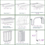 PUSDON Over Sink Dish Drying Rack Stainless Steel, Adjustable Large Dish Drainer - Image 4