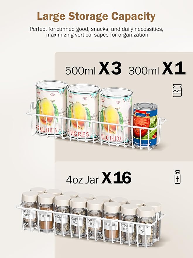 Delamu Over The Door Pantry Organizer, 9-Tier Pantry Door Organizers and Storage - Image 4