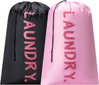 4 Pack XL Travel Laundry Bag, Machine Washable Dirty Clothes Organizer by Unknown