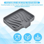 Grevosea Sponge Holder for Kitchen Sink, Silicone Dish Sponge Holder - Image 3
