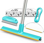 Carpet Rake for Pet Hair Removal, Dog Cat Fur Remover Rubber Broom, Stainless by Airbee