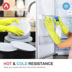 Mamison 2 Pairs Reusable Waterproof Household Dishwashing Cleaning Rubber Gloves - Image 5