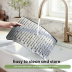 Silicone Dish Drying Mat for Kitchen Counter – Non-Slip Drain Pad - Image 7