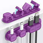 6 Pack Magnetic Cable Clips, Laitver Cord Organizer Holder Strong Adhesive Desk by Unknown