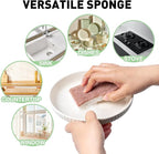 Eco-Friendly Sisal and Wood Pulp Cotton Double-Sided Cleaning Sponges - Image 3