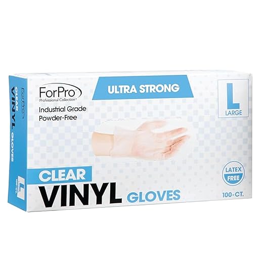 ForPro Disposable Vinyl Gloves, Industrial Grade, Powder-Free, Latex-Free - Image 3