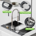 23.6" x 4" Stone Faucet Mat for Kitchen Sink, Quick Drying Diatomite Sink Tray - Image 5